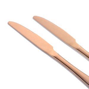 Ensemble <span class=keywords><strong>de</strong></span> couverts <span class=keywords><strong>de</strong></span> luxe en acier inoxydable 304 (18/10) argenté et doré, couteau, cuillère, fourchette, vente en gros - Product Image 6
