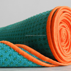 Serviette <span class=keywords><strong>de</strong></span> <span class=keywords><strong>yoga</strong></span> chaude OEM avec points antidérapants, tapis <span class=keywords><strong>de</strong></span> <span class=keywords><strong>yoga</strong></span> antidérapant, serviette absorbante pour le <span class=keywords><strong>yoga</strong></span> chaud, le bikram, le pilates et le fitness, 72 pouces x 26 pouces - Product Image 3