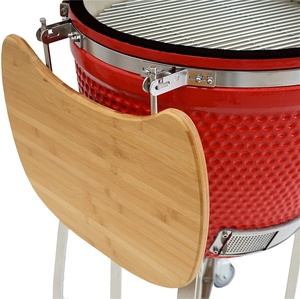 <span class=keywords><strong>SEB</strong></span> KAMADO /STEEL BBQ Grille en céramique rouge mat de 21 pouces Barbecue en forme de couleur verte Kamado Cuisinières Grilles - Product Image 4
