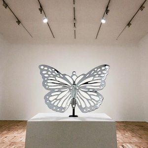 Tùy Chỉnh Kim Loại Thép Không Gỉ Tường Nghệ Thuật Nhà Sản Xuất Laser Cut Brass Bướm Trang Trí Treo Tường Nghệ Thuật Trang Trí Nội Thất Handmade - Product Image 4
