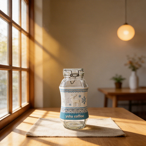 <span class=keywords><strong>Barattolo</strong></span> in Vetro per Caffè e Tè di Grado Alimentare <span class=keywords><strong>con</strong></span> <span class=keywords><strong>Coperchio</strong></span> in Vetro, Design Unico <span class=keywords><strong>Ermetico</strong></span> in Borosilicato - Product Image 4