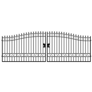 Venta al por mayor moderno <span class=keywords><strong>de</strong></span> metal recubierto <span class=keywords><strong>de</strong></span> polvo <span class=keywords><strong>de</strong></span> zinc antiguo lanza tubo <span class=keywords><strong>de</strong></span> acero tubular valla <span class=keywords><strong>de</strong></span> piquete <span class=keywords><strong>de</strong></span> varilla fundida <span class=keywords><strong>de</strong></span> <span class=keywords><strong>hierro</strong></span> forjado valla y puerta - Product Image 2