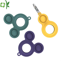 OKSILICONE Housse de protection en silicone souple anti-rayures pour AirTags, étui en silicone personnalisé, protecteur de traceur de localisation
