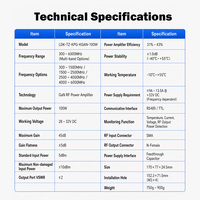 Módulo DDS 300-1500 1500-2500 2500-4000 4000-6000mhz 100W, Módulo Anti-Drones 300-6000mhz, Módulo PA, Módulo RF, Amplificador de Potencia Anti-Drones