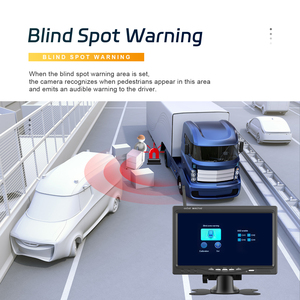 Podofo 7 ''tín hiệu kỹ thuật số không dây sao lưu máy ảnh màn hình IP68 không thấm nước tầm nhìn ban đêm BSD + Phía sau xem máy ảnh cho xe tải xe buýt <span class=keywords><strong>RV</strong></span> - Product Image 4