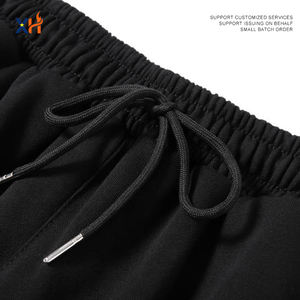 Shorts de sport décontractés en tissu éponge d'été avec logo personnalisé, écologiques, imperméables, en coton élastique pour hommes et femmes - Product Image 3