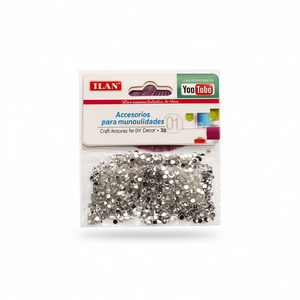 Strass Ilan 3mm in Resina Bianca, Accessori per Decorazioni Fai-da-Te - Product Image 2