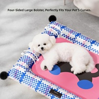 Coussins pour chiens et chats, tapis de couchage respirant et rafraîchissant pour chiens de taille moyenne à petite, imperméable, double face, motif dessin animé, printemps-été