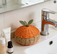 Panier de rangement moderne ovale en corde de papier écologique de haute qualité avec poignée et petit couvercle, couleur personnalisable, pour ranger clés et jouets