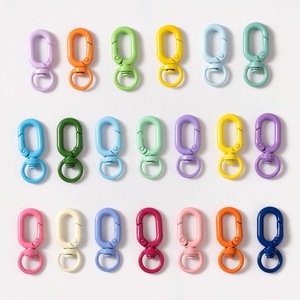 Logotipo personalizado, cierres de pinza de langosta coloridos, cordones giratorios, llaveros, bolso de bricolaje, joyería, llaveros promocionales personalizados, mosquetones - Product Image 6