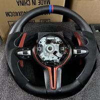 Volant de voiture personnalisé pour F10 E60 E46 E70 F20 F25 F26 F30 F32 E60 M3 M5 M6 Volant en cuir chauffant à vibrations