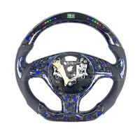 Volant de voiture en fibre de carbone véritable personnalisé pour BMW E46 M3 E38 E39 E46 E53 318 320 325 330 avec affichage LED