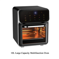 Friteuse à Air Électrique Entièrement Automatique et Intelligente, Grande Capacité de 10L, Four Multifonction Visuel et Multicouche pour la Maison