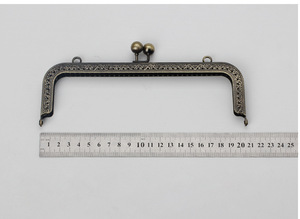 Cadre en métal antique pour sac à main faisant baiser fermoir serrure sac carré pochette bricolage artisanat couture artisanat approvisionnement - Product Image 5