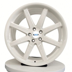 Jantes forgées Flrocky 22 pouces blanc mat style classique pour Porsche Cayenne E3 (9Y) Turbo GTS 2018-2023 sur mesure, neuves, PCD 5x114.3 - Product Image 2