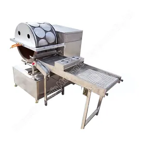 เครื่องทำแผ่นแป้งซาโมซ่าอัตโนมัติเครื่องทำขนมแป้งโดซาโมซ่าแบบม้วนสปริงขนาดเล็กทำเค้กลูเปียแพตติ