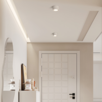 Plafonnier LED ultra-plat 10W AC100~240V à montage en surface, sans perçage, pour salons et projets de plafond