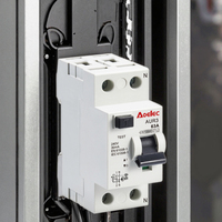 Disjoncteur différentiel modulaire AUR3 (RCCB) 10kA 30mA 2P 63A à réenclenchement automatique, montage sur rail DIN, couvercle résistant au feu en PA66