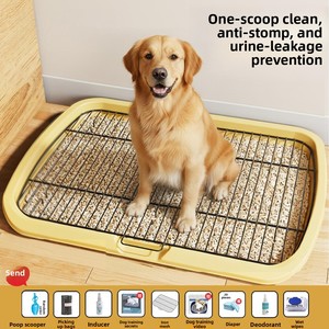 Inodoro para Perros Grandes y Pequeños, Dispositivo de Defecación de Punto Fijo Específico para Mascotas, Bolsa de Plástico Reutilizable y Lavable Fácil de Limpiar - Product Image 2