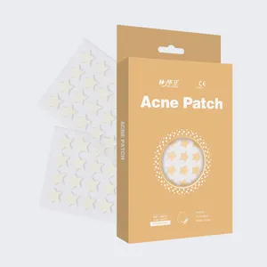 Etiqueta privada Logotipo personalizado Curación Hidrocoloide Tratamiento de manchas de acné Eliminación de acné Cubierta de acné Parche de espinillas