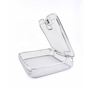 ตะกร้าใส่เครื่องมือฆ่าเชื้อแบบตาข่ายโลหะของ Moses Enterprises ได้รับการรับรองมาตรฐาน CE ระดับ I แบบใช้มือ - Product Image 6