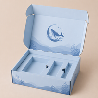Boîte d'expédition personnalisée avec logo imprimé, inserts antichoc, certifiée FSC, en carton ondulé E-flute, écologique, pour l'e-commerce
