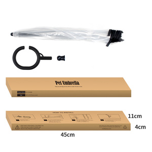 Paraguas Transparente para Perros, 45cm, Forma de C, Impermeable, Protección contra la Lluvia, Uso en Exteriores - Product Image 3