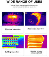 Ht 18 + fuite d'eau portable 256x192 IR scanners thermiques carte PCB réparation détecteur infrarouge Vision imagerie caméra imageur thermique