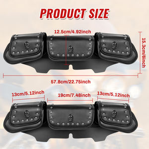 Vente directe d'usine, <span class=keywords><strong>prix</strong></span> spécial sur la sacoche de pare-brise à trois poches noire pour motos <span class=keywords><strong>Harley</strong></span>-<span class=keywords><strong>Davidson</strong></span> Street Glide 96-25 Touring - Product Image 2