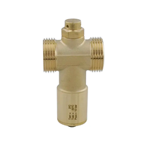 Vanne antigel en laiton 1 "& 1-1/4" 3 °C vidange automatique, 10Bar EN12165, protection de pompe à chaleur, installation verticale indispensable