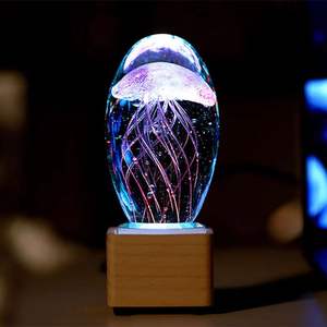 Decora cion de medusas de vidrio de cristal pisa peles de medusas de vidrio de cristal para decora cion del hogar - Product Image 4