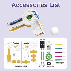 Vente en gros des derniers puzzles 3D en carton mousse DIY, kit scientifique de ballons à souffler électriques, ensemble de jouets éducatifs, expérience physique - Product Image 2
