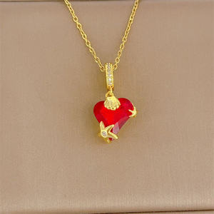 Collana con ciondolo in acciaio inossidabile Chic di natale con atmosfera festiva per regali di festa e abbigliamento quotidiano - Product Image 3