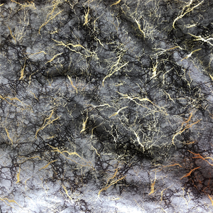 Tissu 100% Polyester, tapisserie italienne, Super feuille d'or, imprimés de cire, velours, tissu imprimé doré - Product Image 2