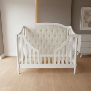 MOOB Luxury Baby Crib with Slide/Bed Modern Design Solid Wood Construction - Product Image 5