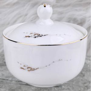 ชุดอาหารค่ำเซรามิกเนื้อ Bone China ใหม่จากโรงงานขายส่ง รับทำโลโก้ จานชามพอร์ซเลน ปลอดภัยสำหรับเครื่องล้างจาน เหมาะสำหรับโรงแรม ร้านอาหาร งานแต่งงาน - Product Image 2