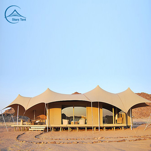 Tente de safari africaine multi-avantages à 2 chambres, maison de luxe pour glamping avec salle de bain - Product Image 3