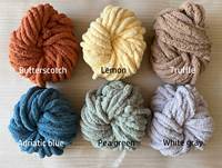 Fil Super Épais Jumbo 7 Moelleux en Chenille pour Tricot et Crochet
