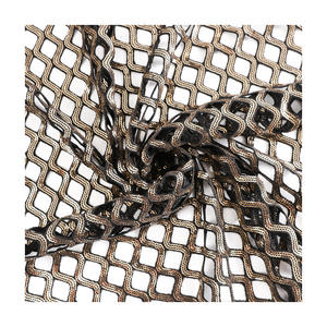 Vestido <span class=keywords><strong>de</strong></span> <span class=keywords><strong>malla</strong></span> con encaje y parte inferior hueca para niñas, con lentejuelas <span class=keywords><strong>de</strong></span> rombos y cuentas bordadas, 100% poliéster, tela Challie, novedad primavera-verano - Product Image 5