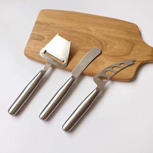 Tabla de queso de acero inoxidable con cuchillo, muestra gratis, para cortar el queso y <span class=keywords><strong>la</strong></span> mantequilla - Product Image 1