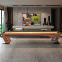 Table de shuffleboard professionnelle haut de gamme en bois massif sur mesure 9 pieds/12 pieds/14 pieds/16 pieds