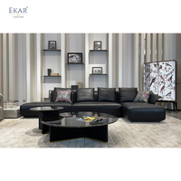 Ensemble table basse en marbre noir de style moderne-canapé meubles de salon-meubles de maison