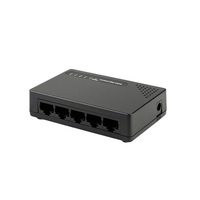 Conmutador Ethernet de Alta Velocidad para Oficina en Casa, Compacto, de 5 Puertos, 100 Mbps, Concentrador de Red con Negociación RJ45 para una Conectividad LAN Estable