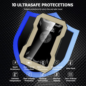 Портативный автомобильный стартер 1000 А, 8000 мАч, 12 В, светодиодный аварийно-Спасательный Инструмент для газовых дизельных грузовиков, мотоциклов, автомобилей, автомобилей - Product Image 6