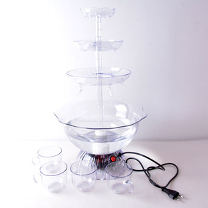 Trang trí đám cưới đấm Bát đài phun nước bền nhựa thiết kế cho các sự kiện thanh lịch - Product Image 6