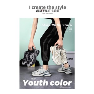 Zapatos Deportivos de Primavera para Hombre, Plataforma de Malla Transpirable, Suela Suave, Impermeables, Antideslizantes, Resistentes al Desgaste, Ligeros y Versátiles - Product Image 5