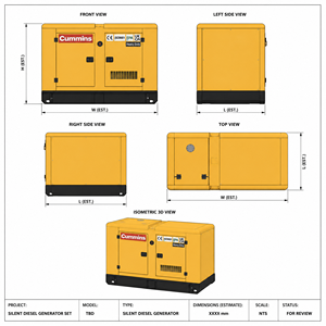 เครื่องกำเนิดไฟฟ้าดีเซล Cummins 30KW-2000KW 50Hz 60Hz ATS CE สำหรับโทรคมนาคม, ศูนย์ข้อมูล, ห้องเซิร์ฟเวอร์ ระบบสำรองไฟฉุกเฉิน - Product Image 5