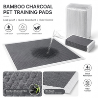 Protège-matelas jetables en charbon de bambou PE pour l'apprentissage de la propreté, avec neutralisation des odeurs, écologiques, imperméables et anti-fuites