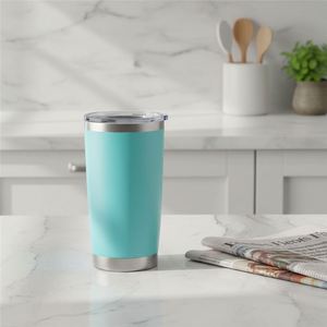<b>Hot</b> Pink Tumbler Standard Stainless Steel Insulated Double Wall Vacuum Sweat Free BPA Free Reusable Travel Mug ASM25 - Product Image 2