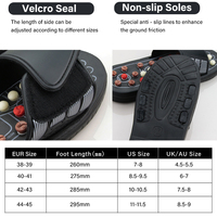 Pantoufles de Massage par Acupression et Sandales Médicales, Chaussures de Massage Rotatif Chinois pour Hommes et Unisexe
